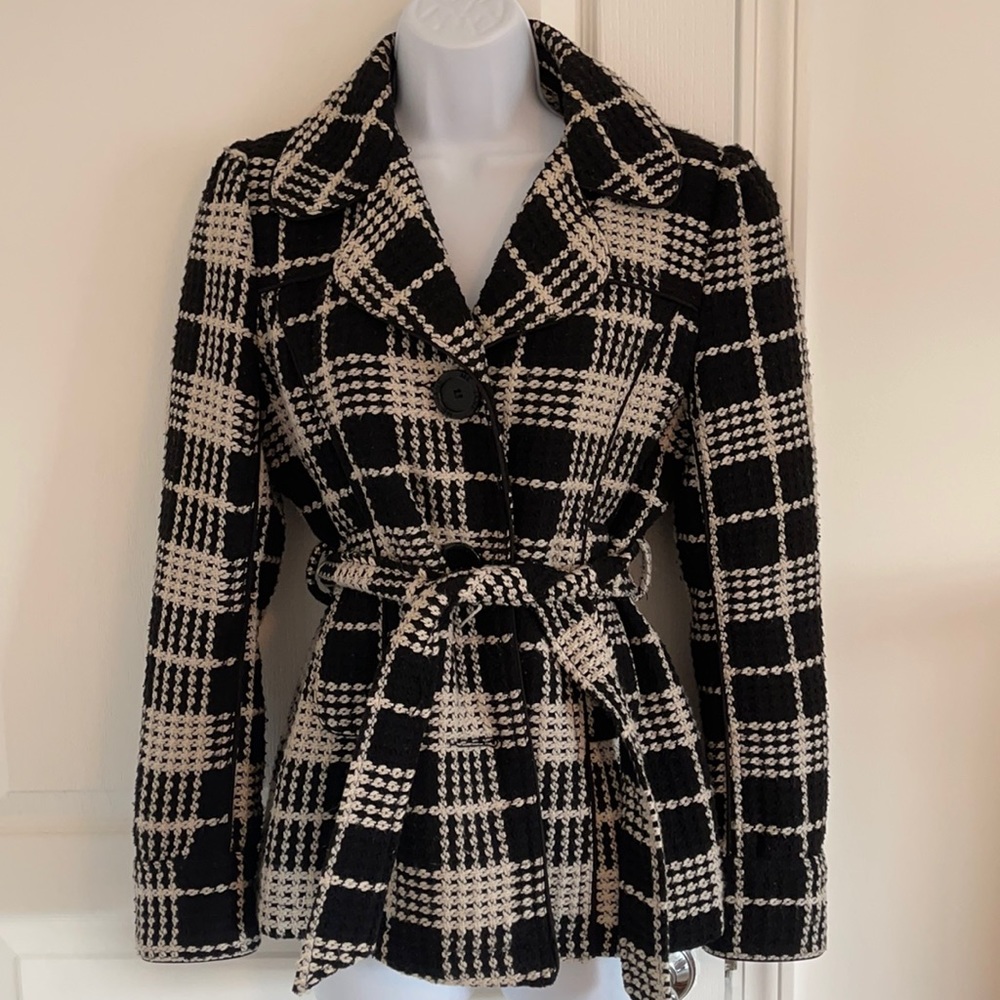 Me Jane wool plaid peacoat Size M
